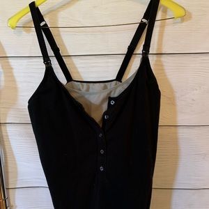 Maternity spaghetti strap nursing shirt